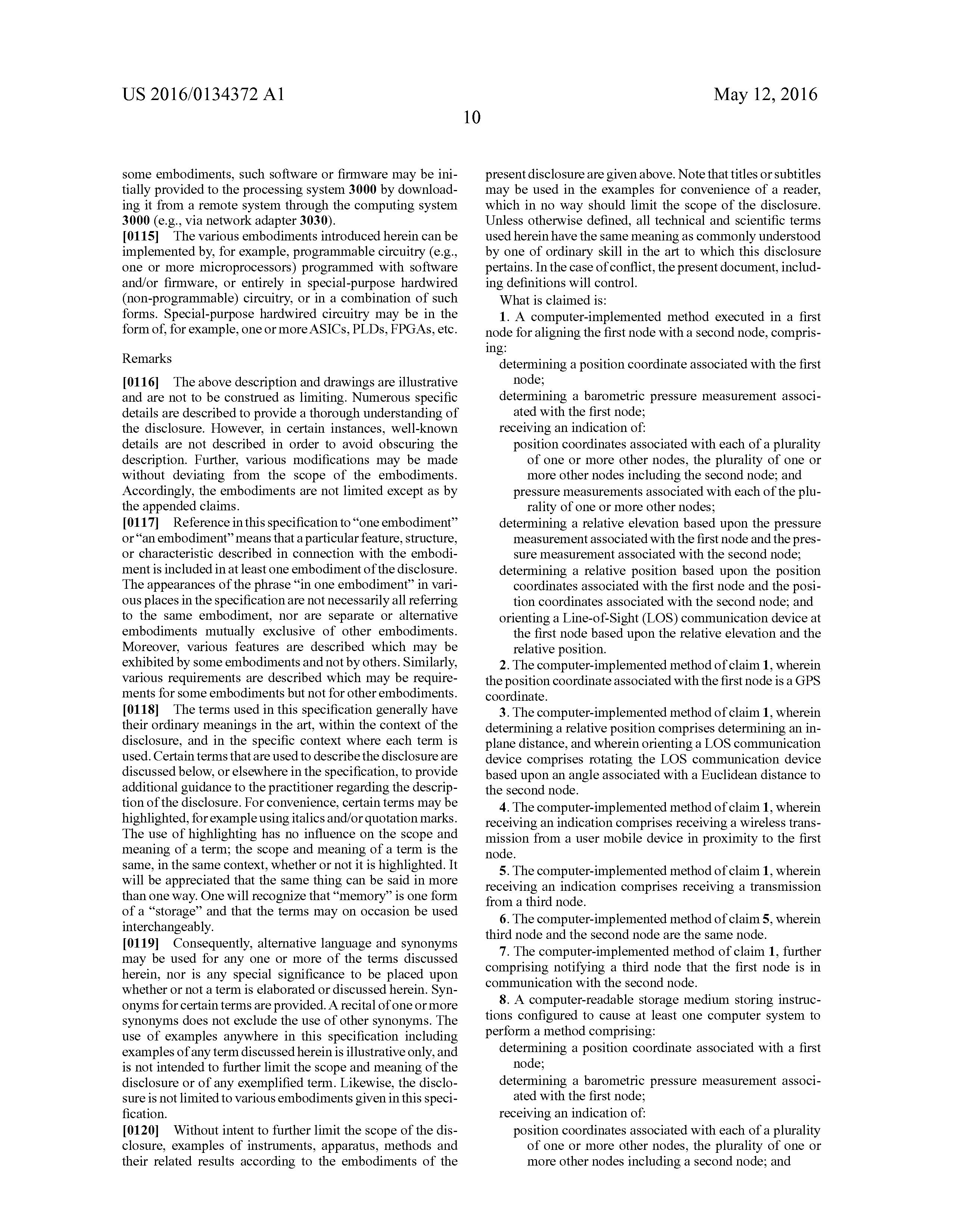 US20160134372A1 DEPLOYING LINE-OF-SIGHT COMMUNICATIONS NETWORKS